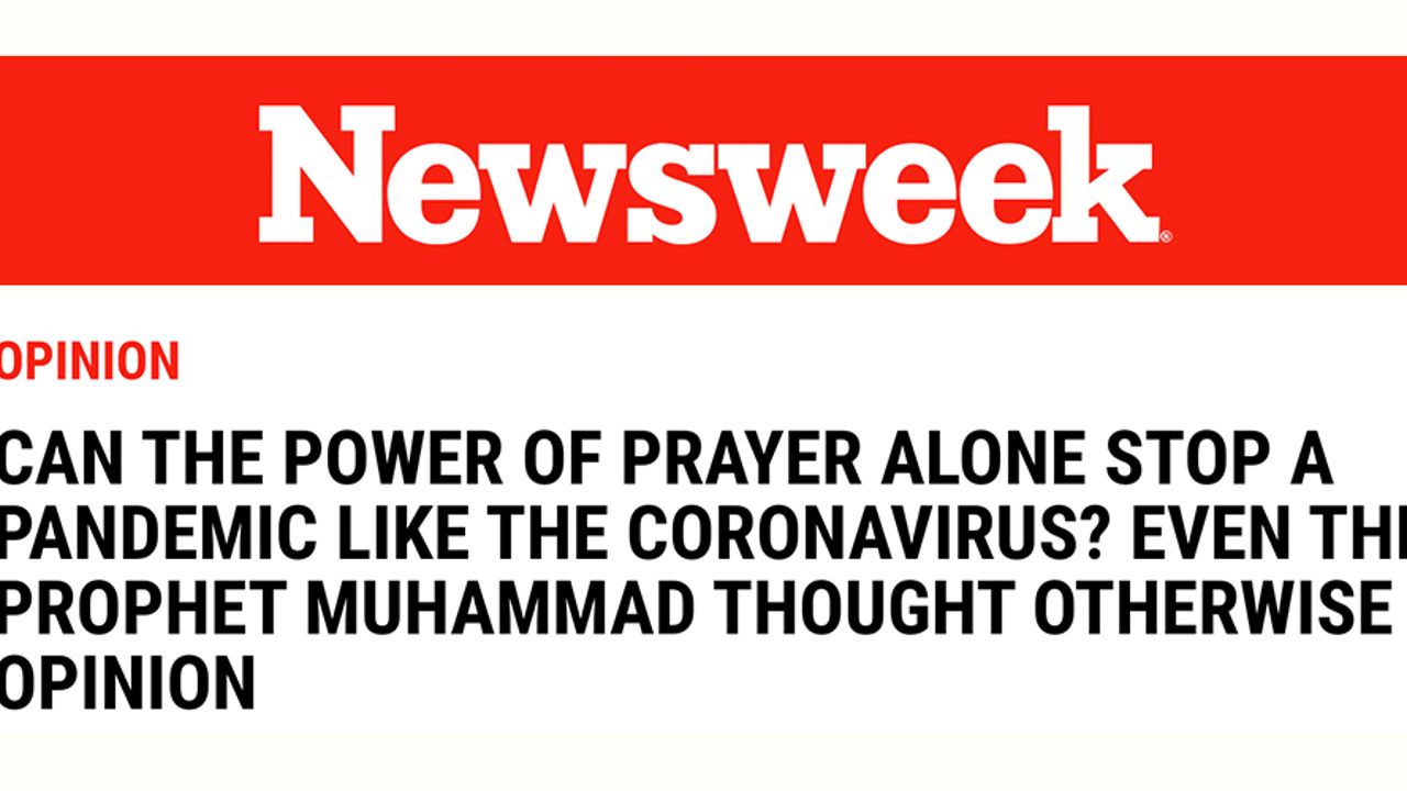 Amerikan Dergisi Hz. Muhammed (sav)'in Salgınlarla İlgili Hadisini Başlık Yaptı
