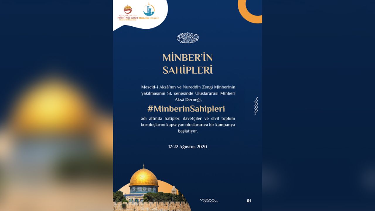 #MinberinSahipleri’nden Mescid-i Aksa’ya Destek Kampanyası