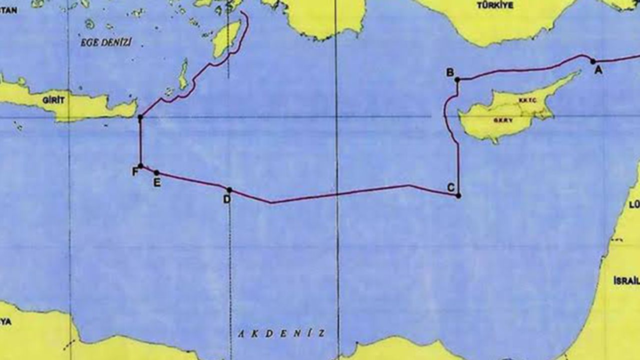 Libya ile İmzalanan MEB Sonrası Türkiye Yeni Harita Yayınladı