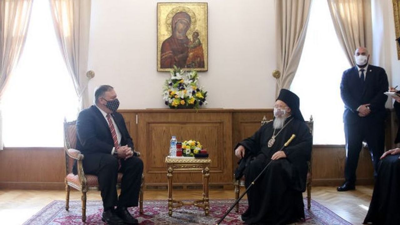 Pompeo İstanbul'da Fener Rum Patrikhanesi ve Rüstem Paşa Camii'ni Ziyaret Etti