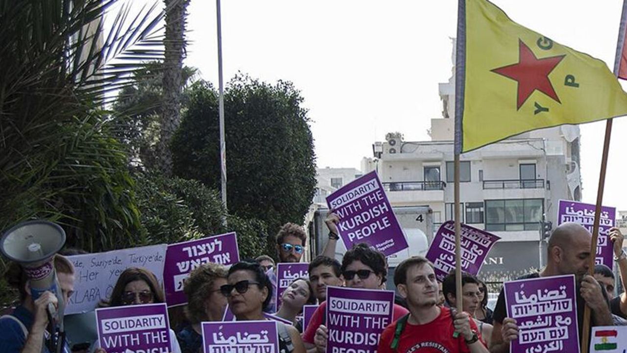 Tel Aviv'de Teröre Destek Eylemi