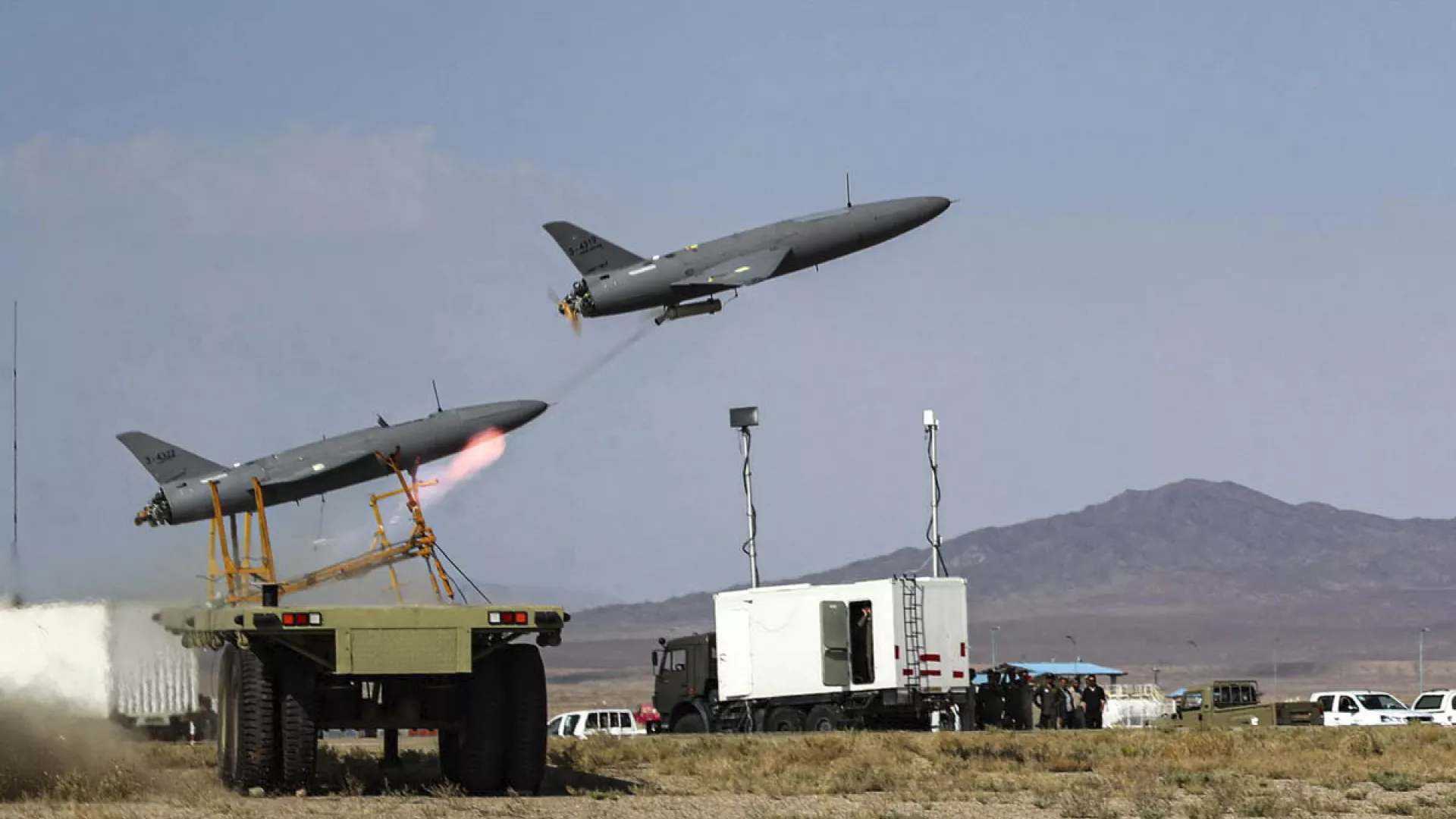 U.S. Military Intercepts Iranian Drones Near Strait of Hormuz